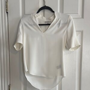Joie Cream V-Neck Blouse